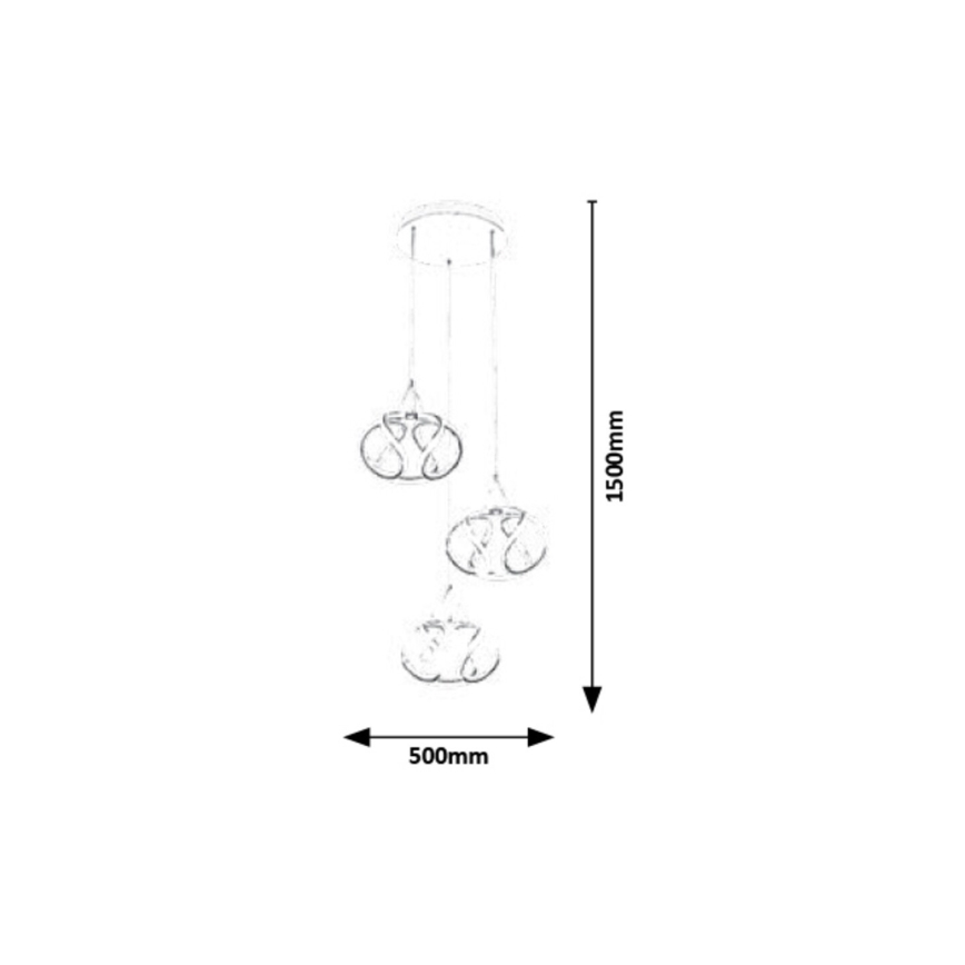 Rabalux - LED Lühter LED/50W/230V 3000K