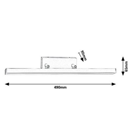 Rabalux - LED Seinavalgusti vannituppa LED/12W/230V IP44