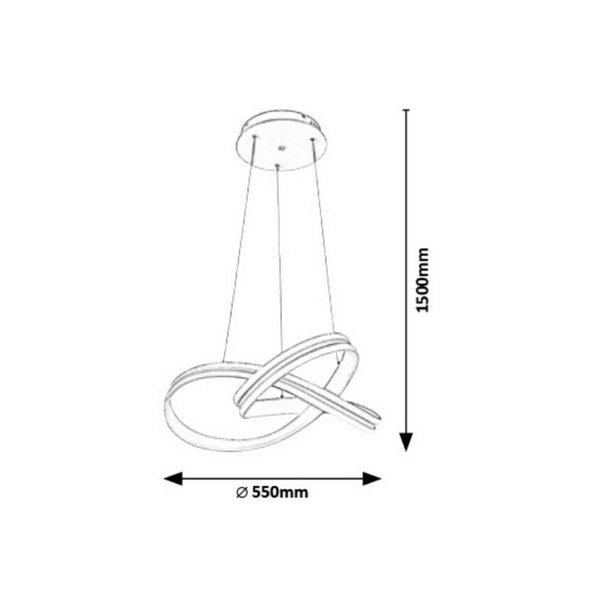 Rabalux - LED Lühter LED/60W/230V