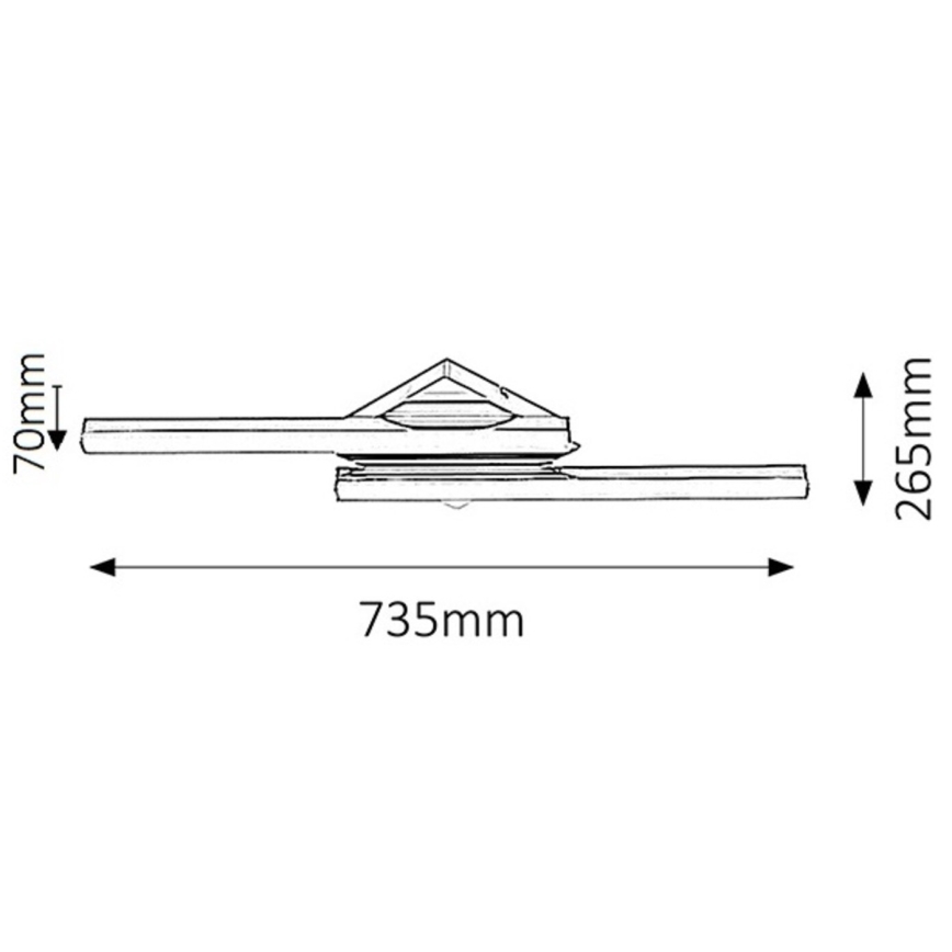 Rabalux - LED-seinavalgusti vannituppa 2xLED/12W