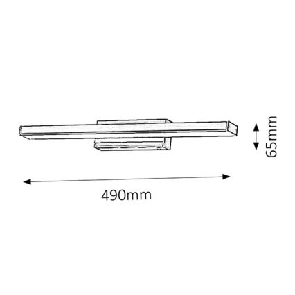 Rabalux - LED-seinavalgusti vannituppa 1xLED/12W/230V