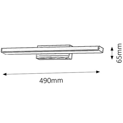 Rabalux - LED-seinavalgusti vannituppa 1xLED/12W/230V