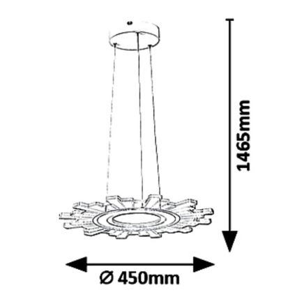 Rabalux 6210 - LED Lühter FELICITY LED/30W/230V