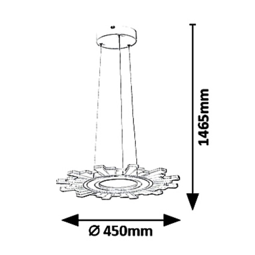 Rabalux 6210 - LED Lühter FELICITY LED/30W/230V