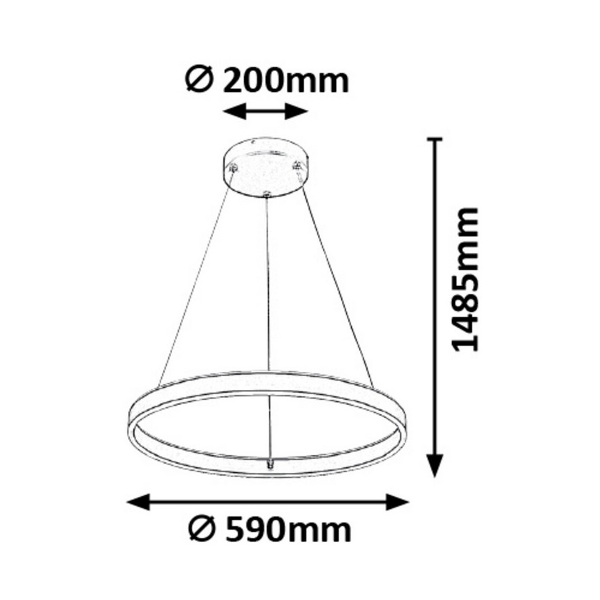 Rabalux - LED Hämardatav lühter LED/36W/230V + pult