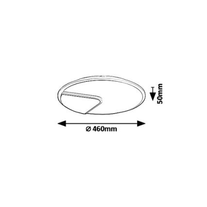 Rabalux 6329 - LED Laevalgusti BOSWELL LED/40W/230V