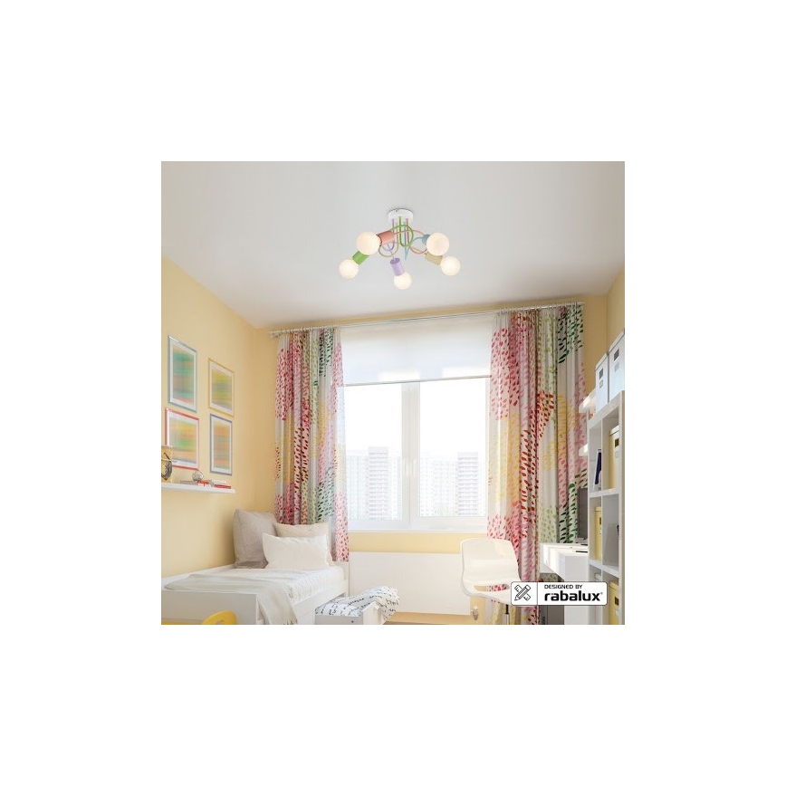 Rabalux - Pinnale kinnitatav lühter 5xE27/40W/230V