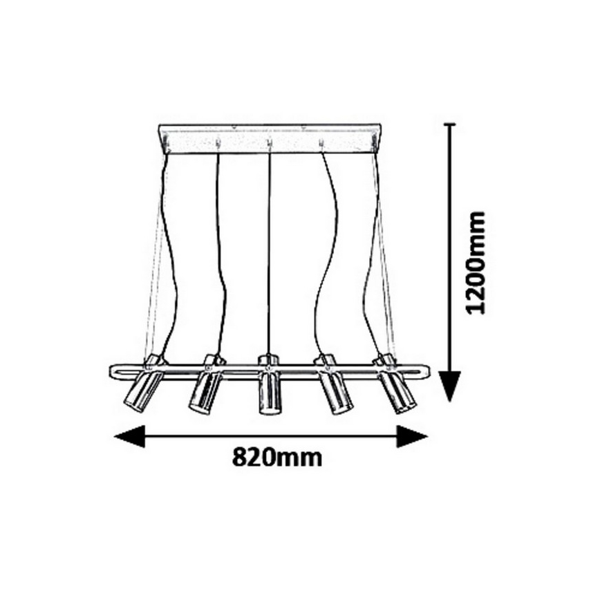 Rabalux 6430 - LED Lühter RAVEN LED/25W/230V