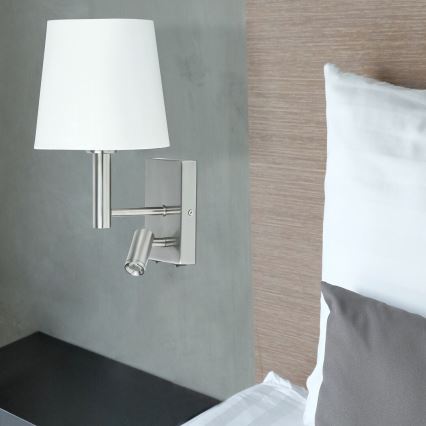 Rabalux - Seinavalgusti E27/40W + LED/3W