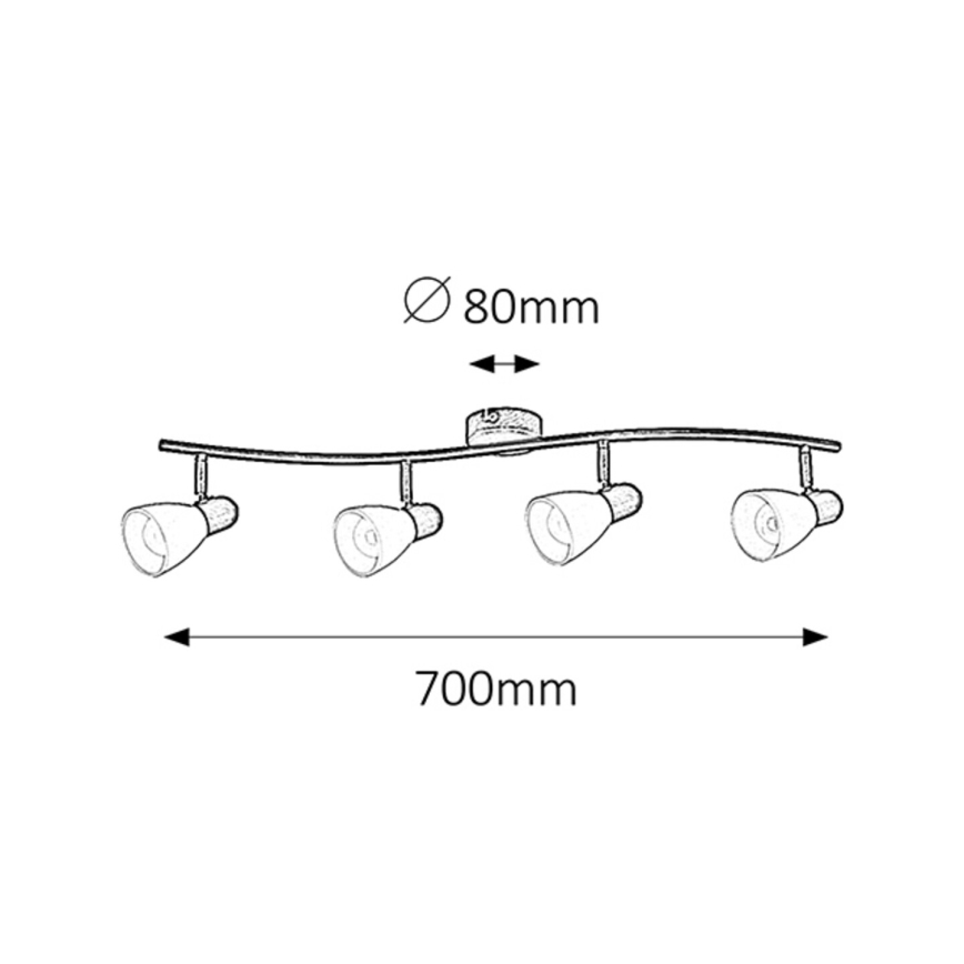 Rabalux - Kohtvalgusti 4xE14/40W/230V
