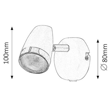 Rabalux - LED-kohtvalgusti LED/4W/230V