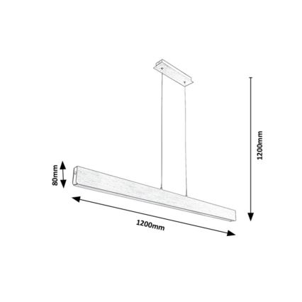 Rabalux - LED Hämardatav lühter LED/24W/230V 2700/4000/6500K 120 cm