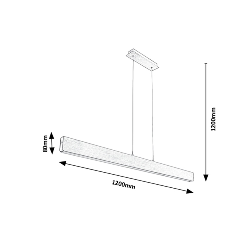 Rabalux - LED Hämardatav lühter LED/24W/230V 2700/4000/6500K 120 cm