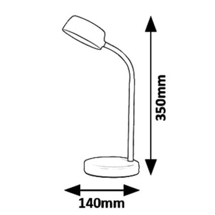 Rabalux 6778 - LED Laualamp BERRY LED/4,5W/230V