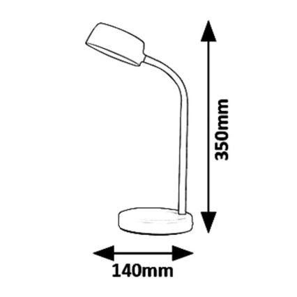 Rabalux 6779 - LED Laualamp BERRY LED/4,5W/230V