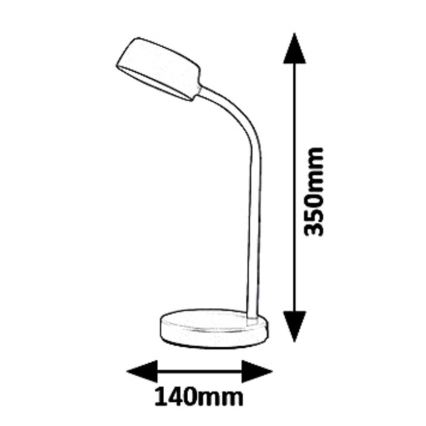 Rabalux 6780 - LED Laualamp BERRY LED/4,5W/230V