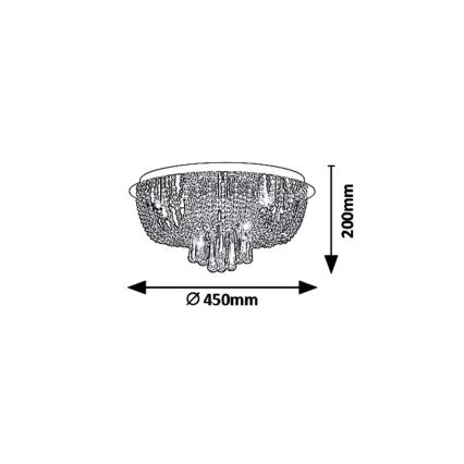 Rabalux - Laelamp LARISHA 6xG9/40W/230V Ø 45 cm