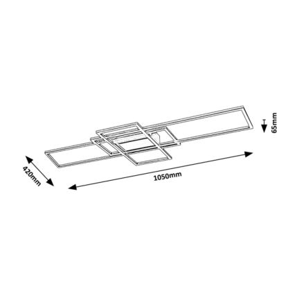 Rabalux - LED Hämardatav laevalgusti LED/54W/230V 3000-6500K + pult