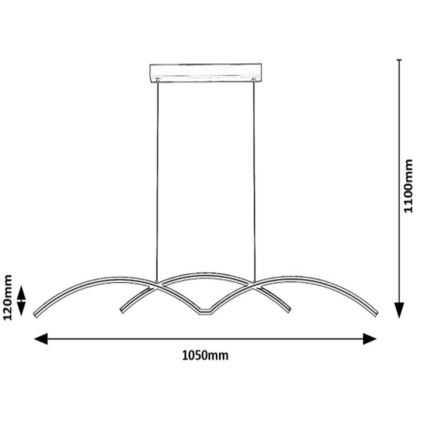 Rabalux - LED Lühter LED/40W/230V