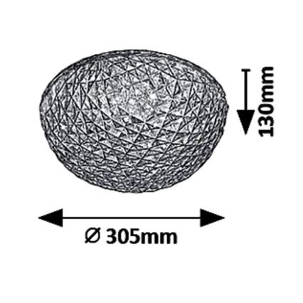 Rabalux - JILLIAN LED laelamp, 18 W, 230 V, Ø 30,5 cm