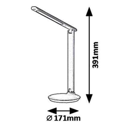 Rabalux 6979 - LED Hämardatav laualamp OSIAS LED/9W/230V