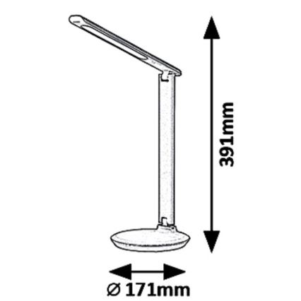 Rabalux 6980 - LED Hämardatav laualamp OSIAS LED/9W/230V