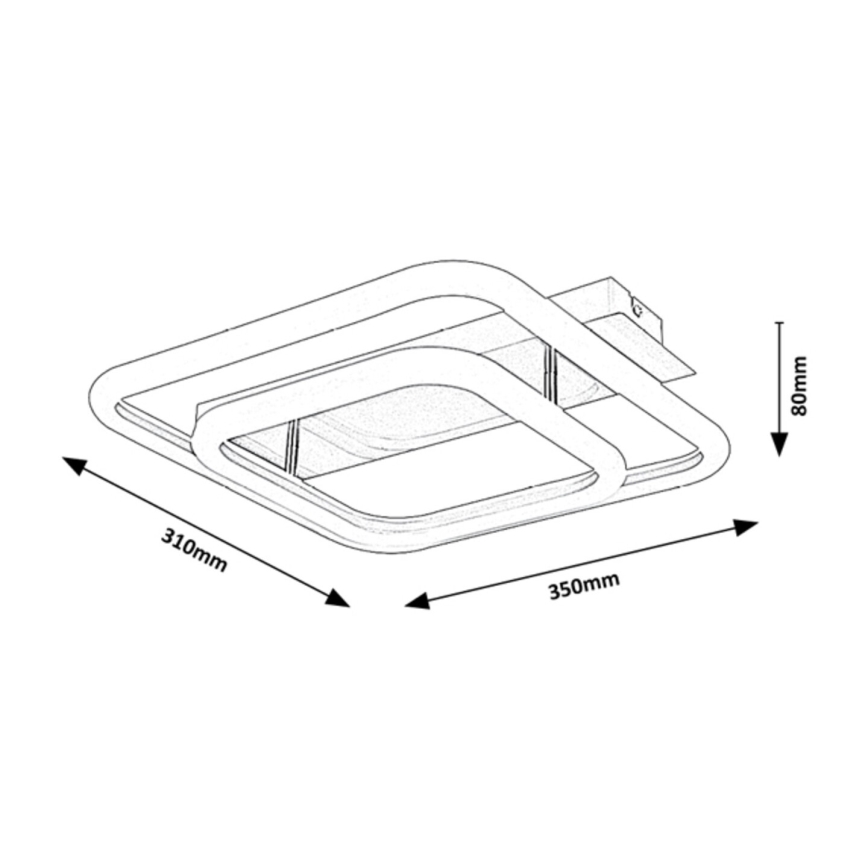 Rabalux - pinnale kinnitatav LED-laelamp LED/33W/230V 31x35 cm