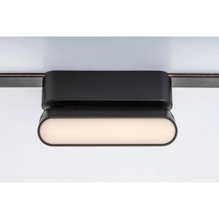 Rabalux - LED Laevalgusti 1-faasilisele rööbassüsteemile LED/6W/24V 3000K 11,5 cm must