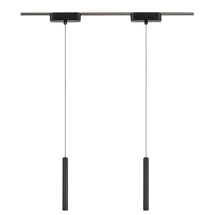 Rabalux - LED Lühter ühefaasilise rööbassüsteemi jaoks LED/5W/230V 3000K must