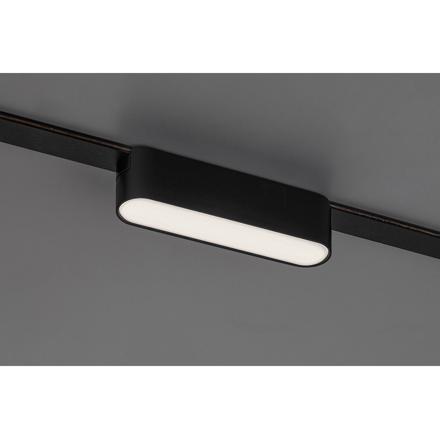 Rabalux - LED Laevalgusti 1-faasilisele rööbassüsteemile LED/6W/230V 3000K 11,5 cm must