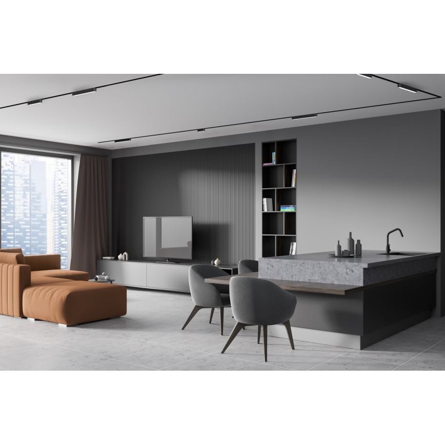 Rabalux - LED Hämardatav laevalgusti ühefaasilisse rööbassüsteemi LED/12W/24V 2700-5500K Wi-Fi Tuya 22 cm must