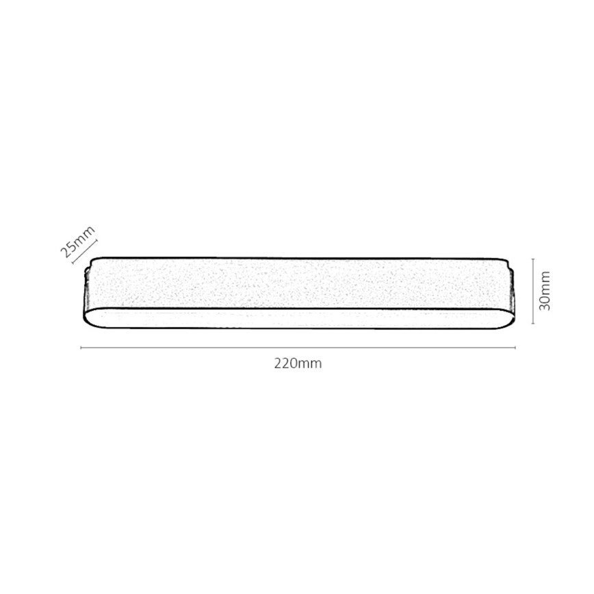 Rabalux - LED Hämardatav laevalgusti ühefaasilisse rööbassüsteemi LED/12W/24V 2700-5500K Wi-Fi Tuya 22 cm must