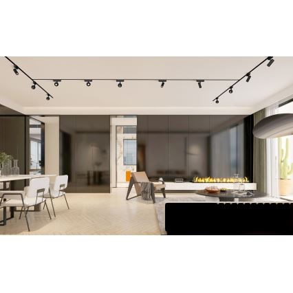 Rabalux - LED Hämardatav kohtvalgusti ühefaasilisse rööbassüsteemi LED/5W/24V 2700-5500K Wi-Fi Tuya must
