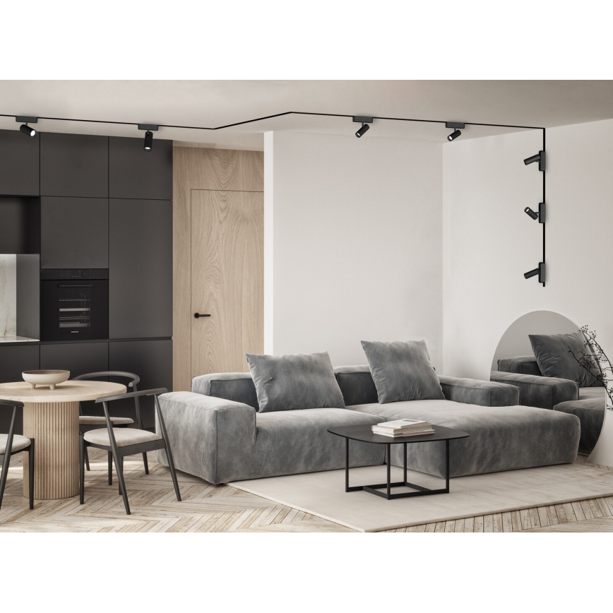 Rabalux - LED Hämardatav kohtvalgusti ühefaasilisse rööbassüsteemi LED/9W/24V 2700-5500K Wi-Fi Tuya must