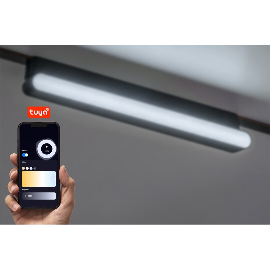 Rabalux - LED Hämardatav laevalgusti ühefaasilisse rööbassüsteemi LED/13W/24V 2700-5500K Wi-Fi Tuya 33 cm must