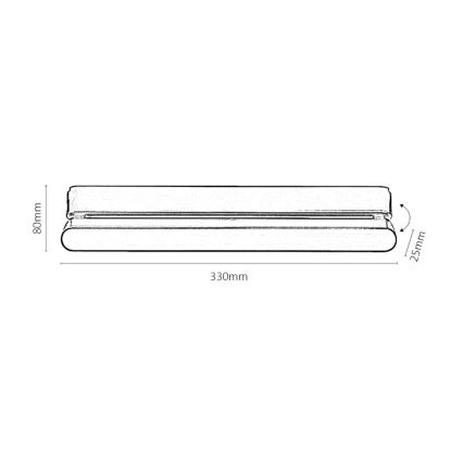 Rabalux - LED Hämardatav laevalgusti ühefaasilisse rööbassüsteemi LED/13W/24V 2700-5500K Wi-Fi Tuya 33 cm must
