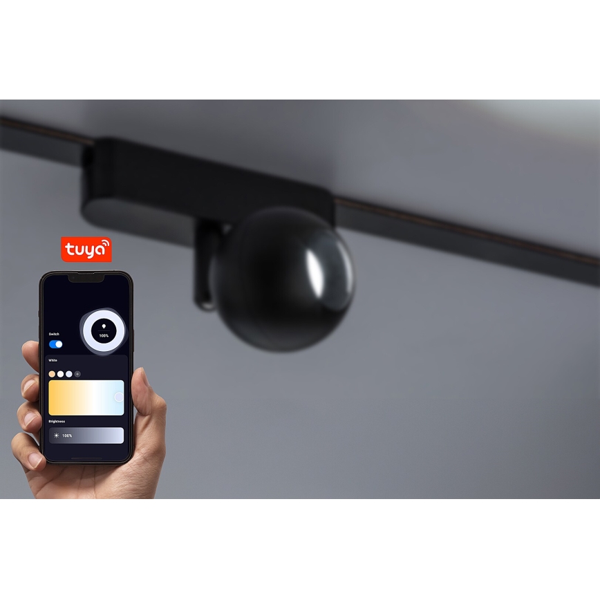 Rabalux - LED Hämardatav kohtvalgusti ühefaasilisse rööbassüsteemi LED/5W/24V 2700-5500K Wi-Fi Tuya must