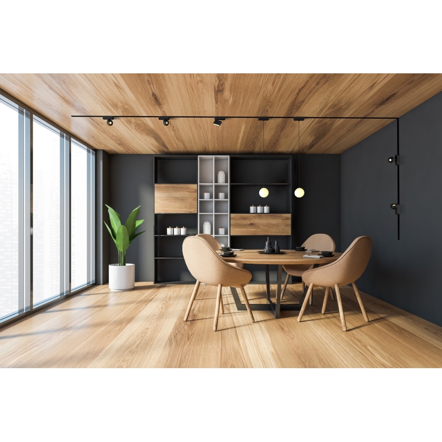 Rabalux - LED Hämardatav lühter ühefaasilise rööbassüsteemi jaoks LED/5W/24V 2700-5500K Wi-Fi Tuya must