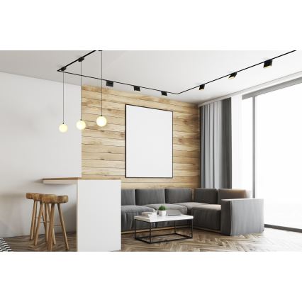 Rabalux - LED Hämardatav lühter ühefaasilise rööbassüsteemi jaoks LED/5W/24V 2700-5500K Wi-Fi Tuya must