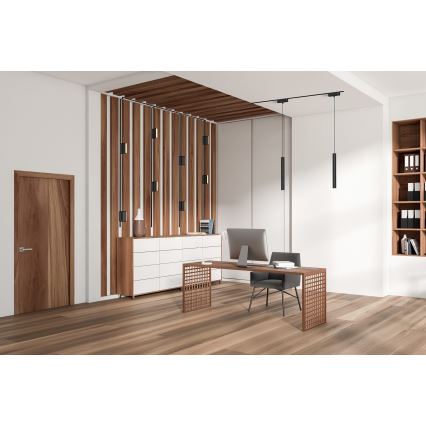 Rabalux - LED Hämardatav lühter ühefaasilise rööbassüsteemi jaoks LED/5W/24V 2700-5500K Wi-Fi Tuya must