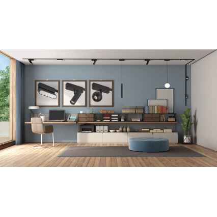 Rabalux - LED Hämardatav lühter ühefaasilise rööbassüsteemi jaoks LED/5W/24V 2700-5500K Wi-Fi Tuya must
