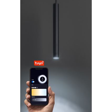 Rabalux - LED Hämardatav lühter ühefaasilise rööbassüsteemi jaoks LED/5W/24V 2700-5500K Wi-Fi Tuya must