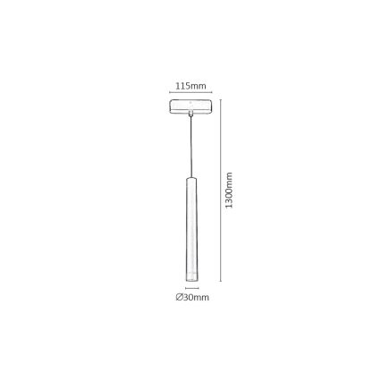 Rabalux - LED Hämardatav lühter ühefaasilise rööbassüsteemi jaoks LED/5W/24V 2700-5500K Wi-Fi Tuya must