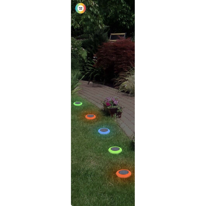 Rabalux - LED RGB Päikesepaneeliga valgusti LED/0,6W/3,7V IP65