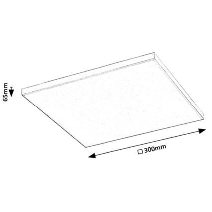 Rabalux - RGB LED Hämardatav laevalgusti LED/18W/230V 3000-6500K 30x30 cm + kaugjuhtimispult