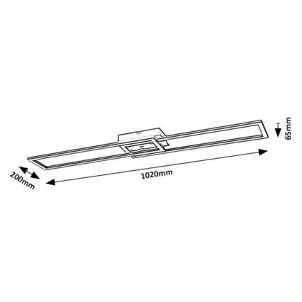 Rabalux - LED Hämardatav laevalgusti LED/38W/230V 3000-6500K + kaugjuhtimispult