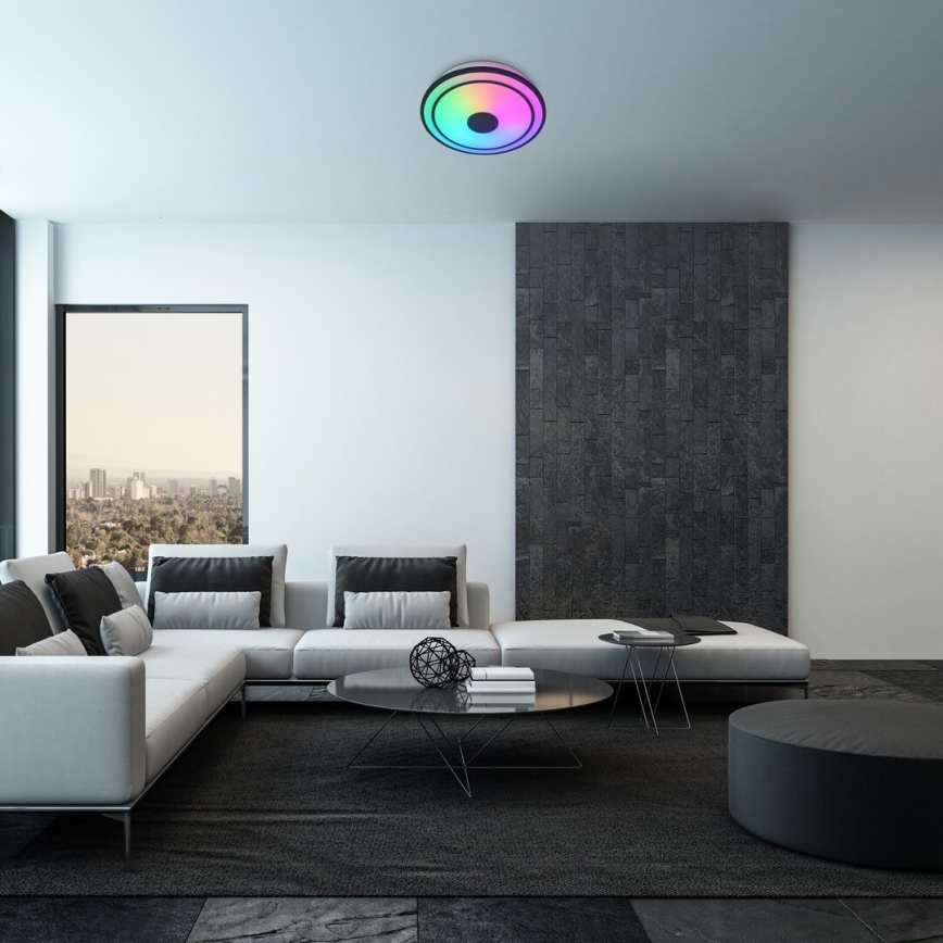 Rabalux - LED RGB hämardatav laelamp kõlariga LED/24W/230V 3000-6500K + kaugjuhtimispult läbimõõt 39,5 cm