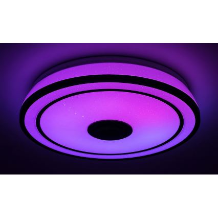Rabalux - LED RGB hämardatav laelamp kõlariga LED/24W/230V 3000-6500K + kaugjuhtimispult läbimõõt 39,5 cm