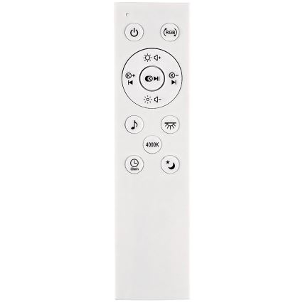 Rabalux - LED RGB hämardatav laelamp kõlariga LED/24W/230V 3000-6500K + kaugjuhtimispult läbimõõt 39,5 cm