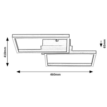 Rabalux - LED RGB Hämardatav laevalgusti LED/40W/230V 2700-6500K + kaugjuhtimispult